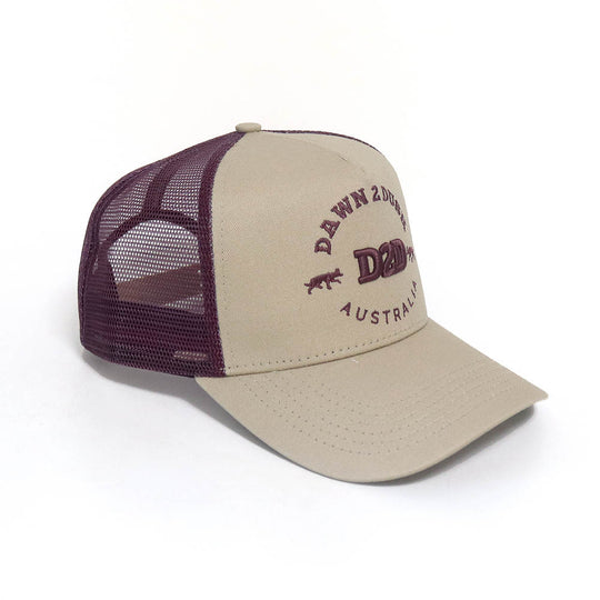 Signature Kelpie Trucker - Sand &amp; Plum
