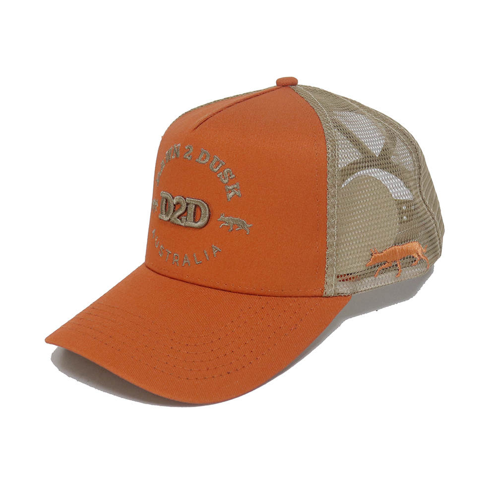 Signature Kelpie Trucker - Burnt Orange &amp; Taupe