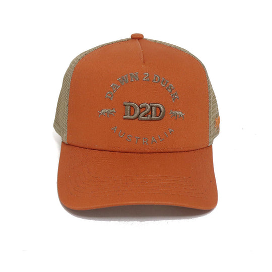 Signature Kelpie Trucker - Burnt Orange &amp; Taupe