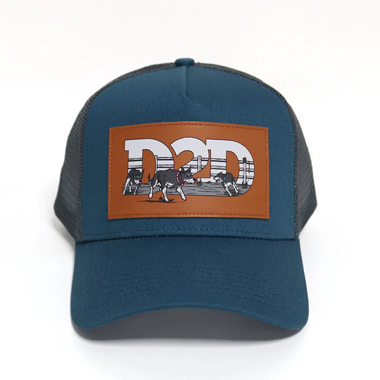 Hardest Workers Trucker - Teal &amp; Grey
