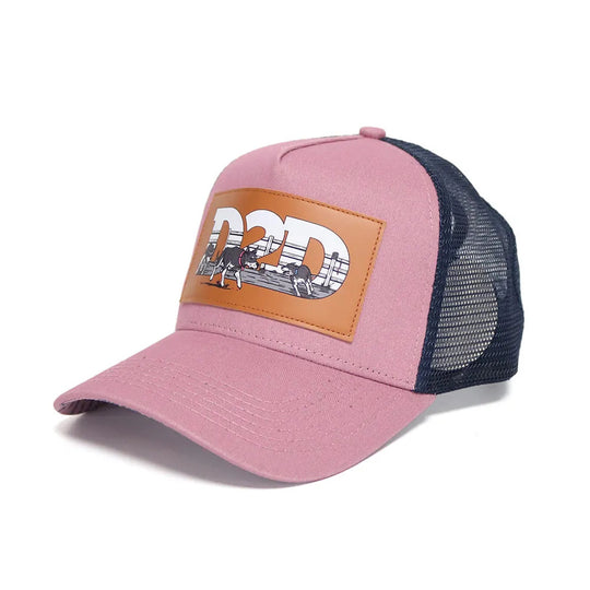 Hardest Workers Trucker - Pink &amp; Navy