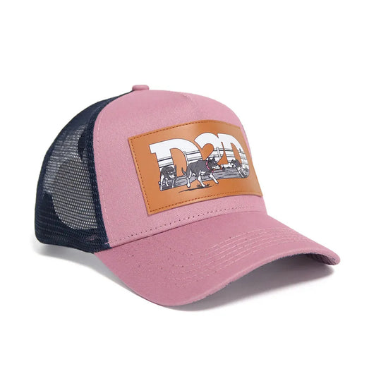 Hardest Workers Trucker - Pink &amp; Navy