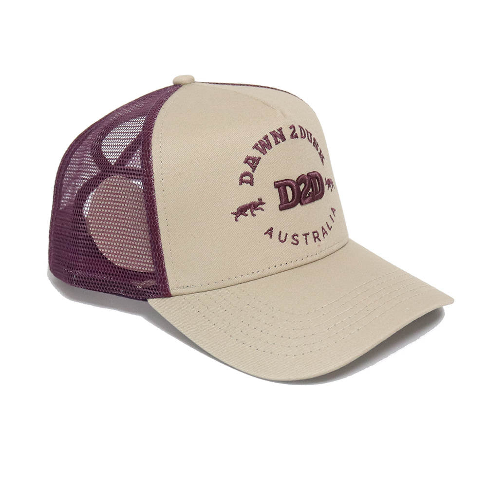 Signature Kelpie Trucker - Sand &amp; Plum